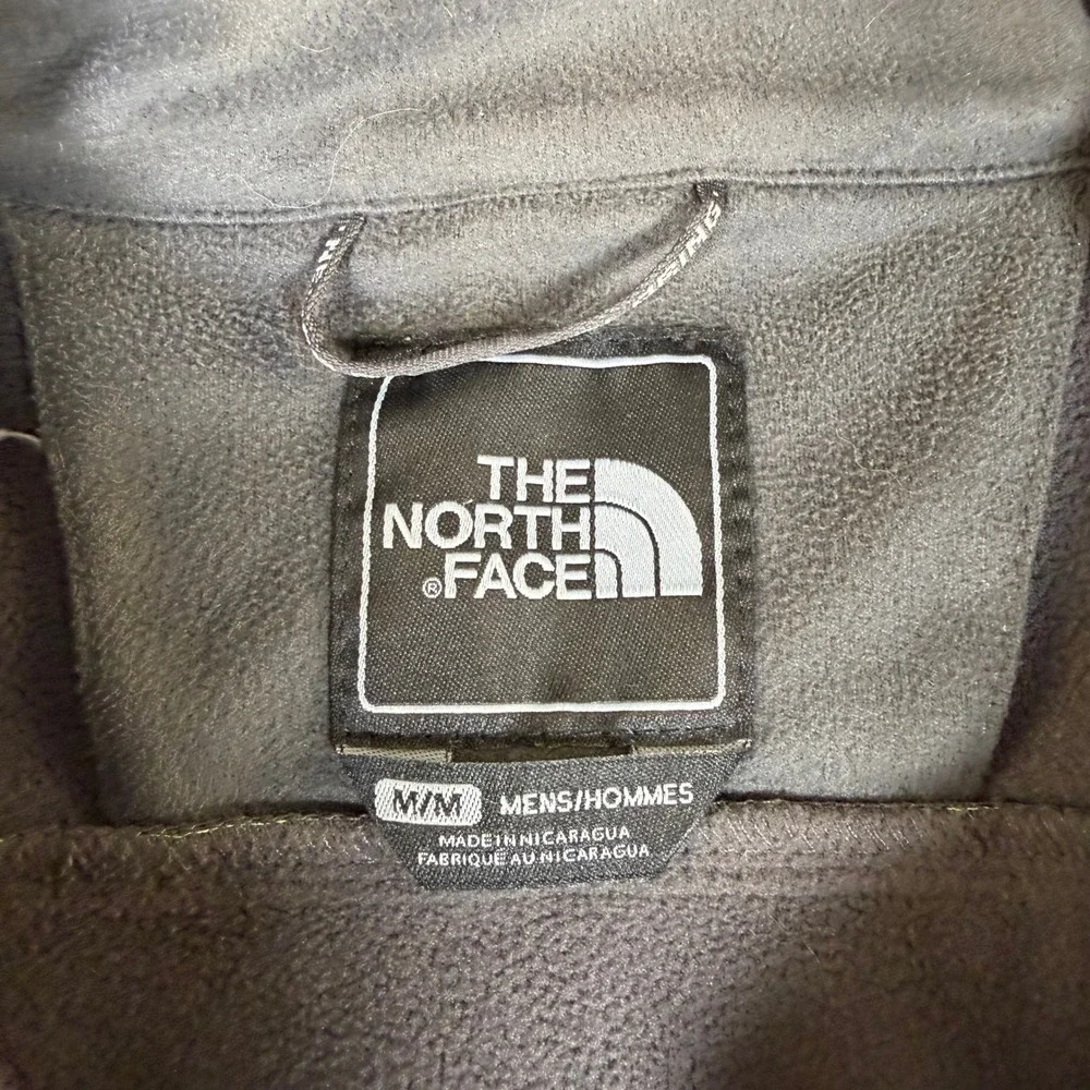 The North Face Mens Apex Bionic Softshell Jacket Green Gray Full Zip Medium #H